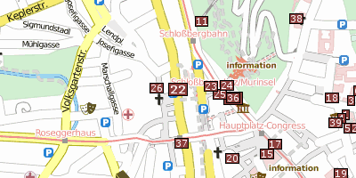 Stadtplan Grazer Murinsel